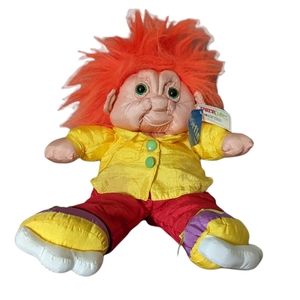 Vintage Norfin Trolls Para Cutes Plush Rollerblading Troll NWT